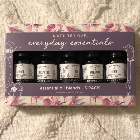 Nature Love Everyday Essentials Essential Oil 5 Pack - Picture 1 of 5